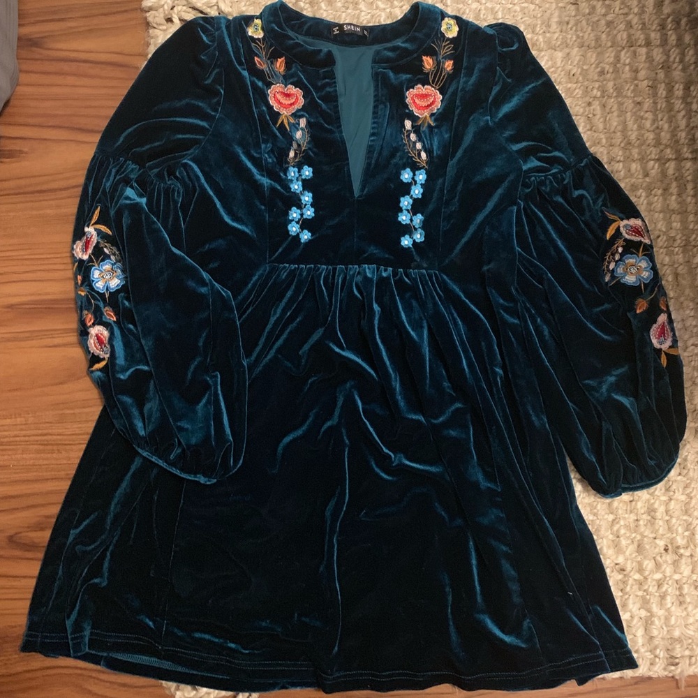 SheIn velvet dress